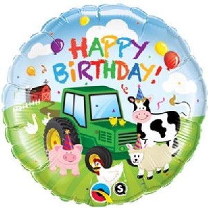 Balloon Barnyard Happy Birthday