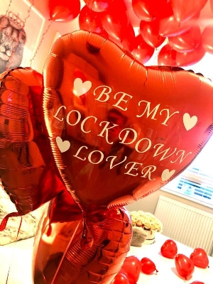 Personalised Foil Heart Balloon Cluster