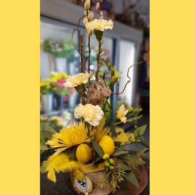 Happy Easter Flower Arrangement