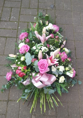 Pink & White Single Ended Spray