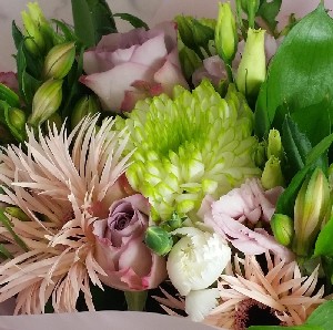 Lilac & Lime Hand Tied Bouquet