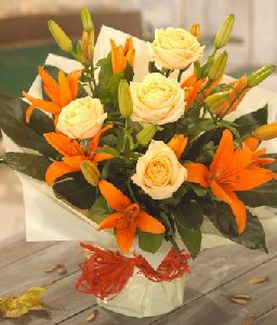 Autumn Rose and Lily
