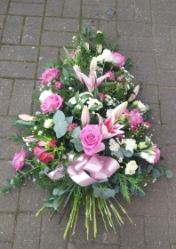 Pink & White Single Ended Spray